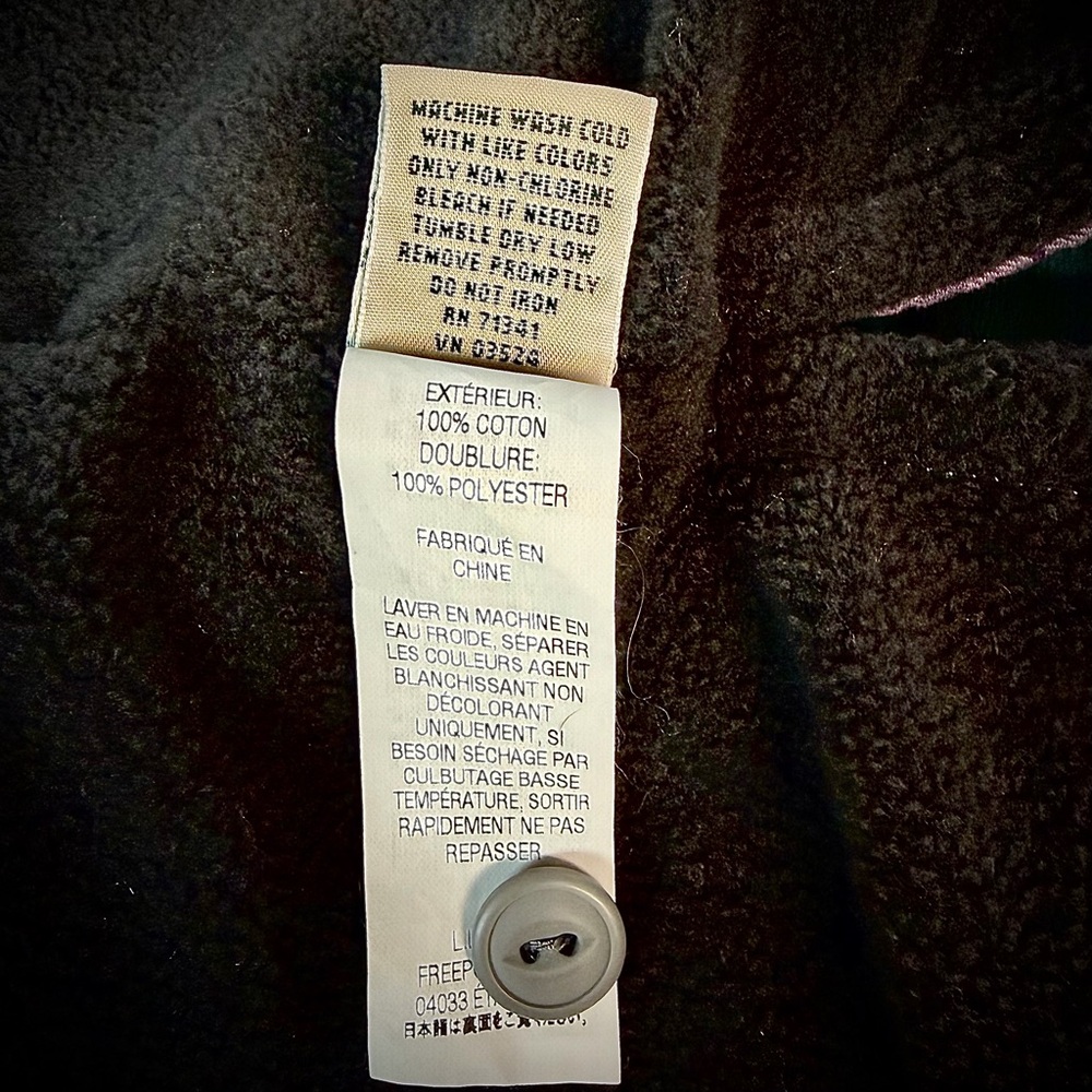 New L.L. Bean Fleece-Lined Flannel Shirt Jacket Shacket Plaid 3X Gray White - Picture 7 of 8